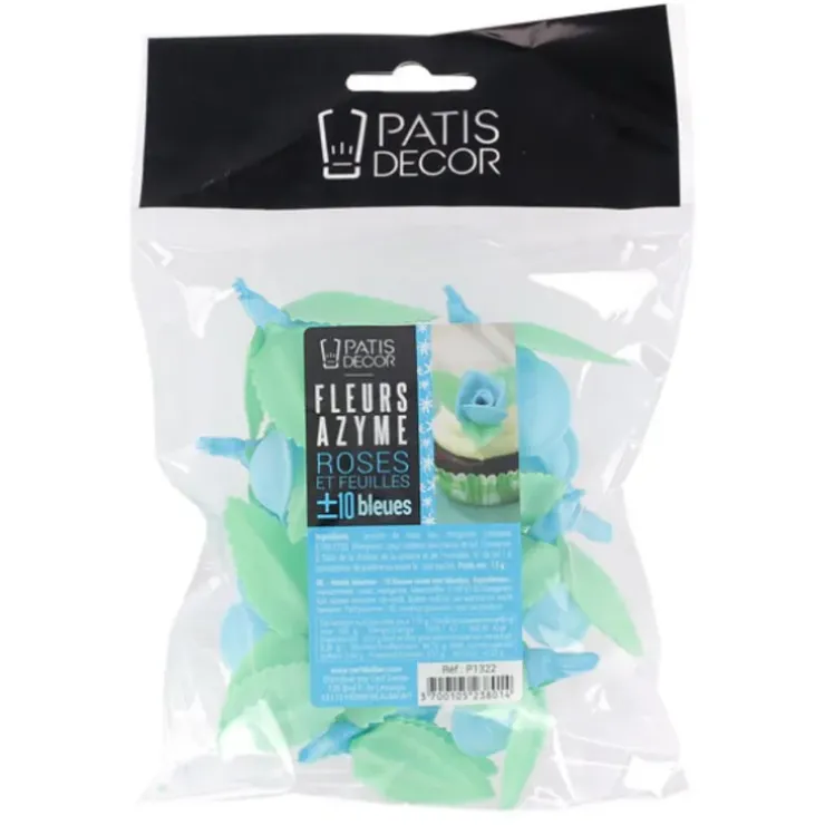 Cerf Dellier Roses bleues avec feuilles x10 Sale