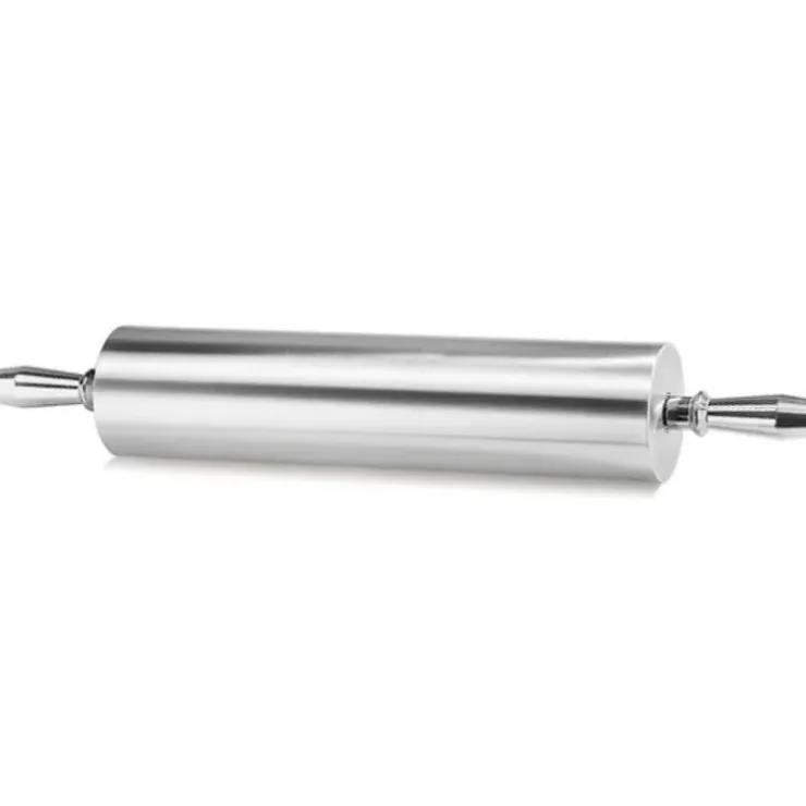 Cerf Dellier Rouleau à pâte aluminium avec poignées tournantes 38 cm diamêtre 9 cm Hot