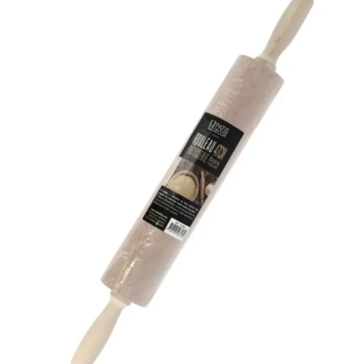 Cerf Dellier Rouleau à pâtisserie hêtre à poignées 47 cm Outlet