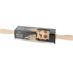 Cerf Dellier Rouleau empreintes Noël Discount