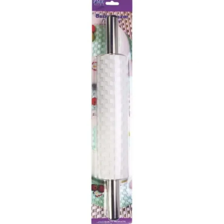 Cerf Dellier Rouleau texture panier 38 cm PME New