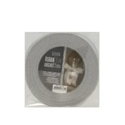 Cerf Dellier Ruban argenté pailleté 38 mm (22 m) Online