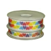 Cerf Dellier Ruban blanc coeurs (20 m) Hot