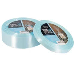 Cerf Dellier Ruban bleu satin (22 m) New