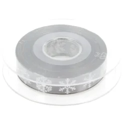 Cerf Dellier Ruban Flocons gris 15 mm (20 m) Best