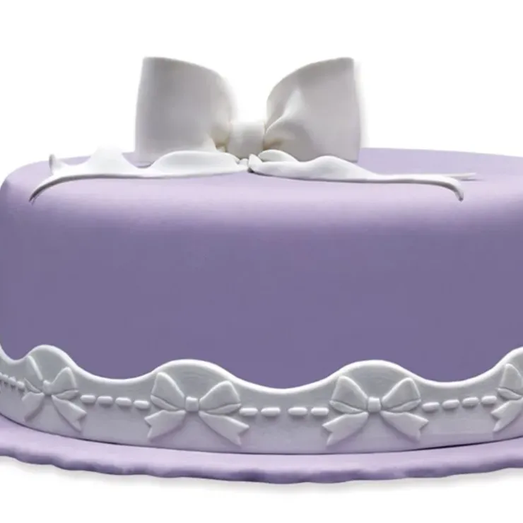Cerf Dellier Ruban pâte à sucre noeuds blanc h 3 cm (2,5 m) Sale