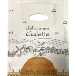 Cerf Dellier Sac à galette kraft blanchi (x100) Hot