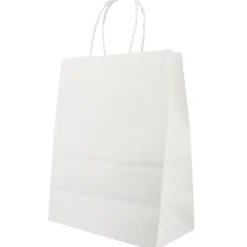 Cerf Dellier Sac en papier blanc - 25x12x33 cm