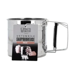 Cerf Dellier Saupoudreuse inox avec tamis et poignée Discount