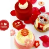 Cerf Dellier Sceau chocolat blanc Je t'aime + coeur (x70) New