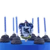 Cerf Dellier Set de 7 bougies d'anniversaire Serdaigle Harry Potter New