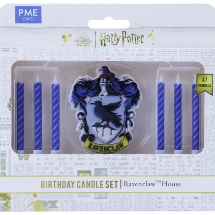 Cerf Dellier Set de 7 bougies d'anniversaire Serdaigle Harry Potter New