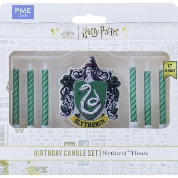 Cerf Dellier Set de 7 bougies d'anniversaire Serpentard Harry Potter Online