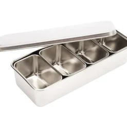 Cerf Dellier Set de 5 mini-plats japonais inox pour mise en place Online