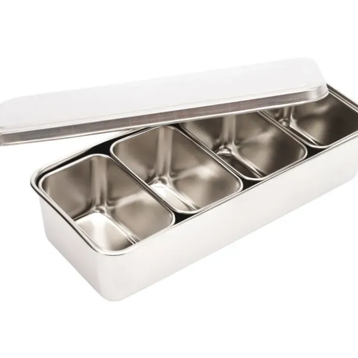 Cerf Dellier Set de 5 mini-plats japonais inox pour mise en place Online