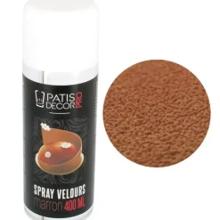 Cerf Dellier Spray effet velours Marron 400 ml