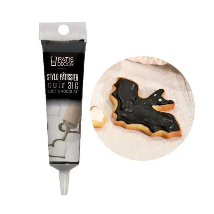 Cerf Dellier Stylo pâtissier noir goût chocolat Discount