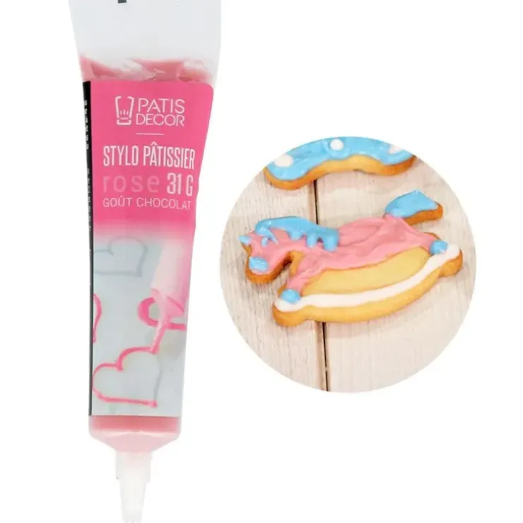 Cerf Dellier Stylo pâtissier rose goût chocolat Clearance