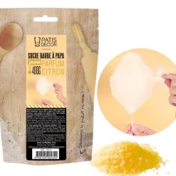 Cerf Dellier Sucre barbe à papa Citron 400g Sale