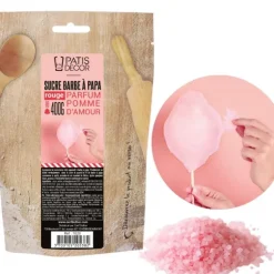 Cerf Dellier Sucre barbe à papa Pomme d'amour 400 g Discount
