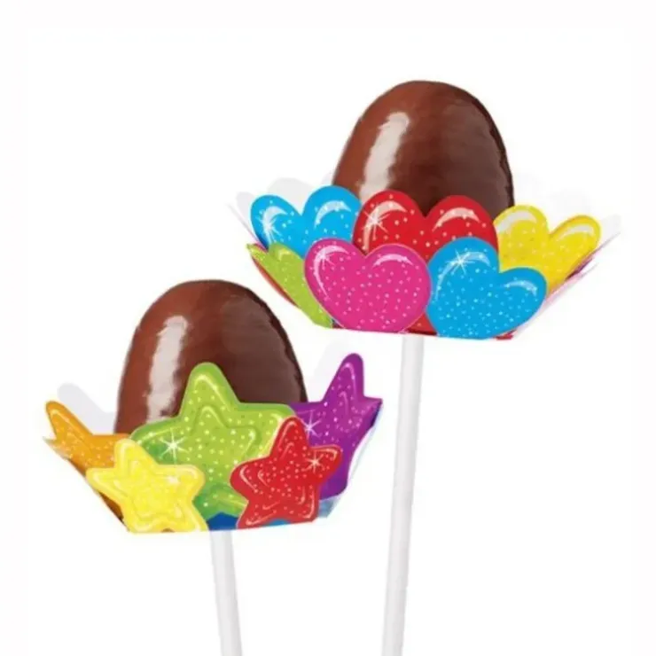 Cerf Dellier Support à cake pops coeurs étoiles Wilton (x8) Best