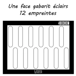 Cerf Dellier Tapis de cuisson silicone spécial macarons & éclairs 40 x 30 cm Discount