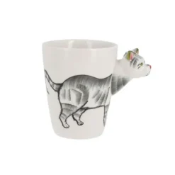 Cerf Dellier Tasse à tête de chat 3D Hot
