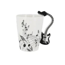 Cerf Dellier Tasse en céramique anse guitare électrique