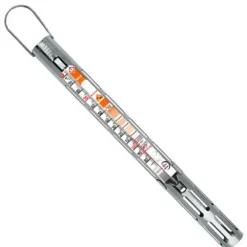 Cerf Dellier Thermomètre confiseur gaine inox +80 +200°C avec zones couleurs Best