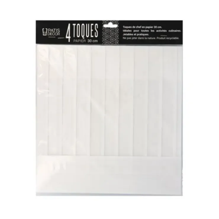 Cerf Dellier Toque en papier plissé H 30 cm (x 4) Clearance