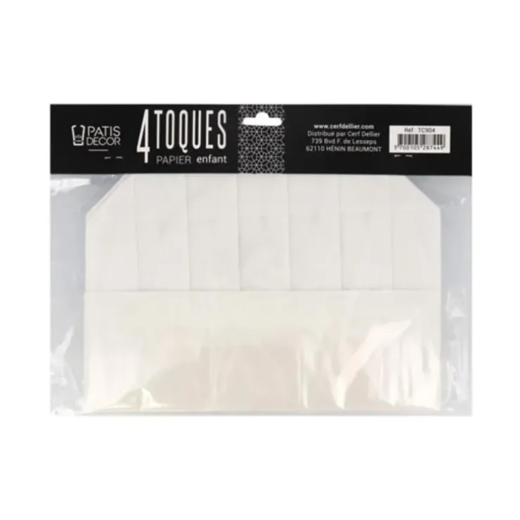 Cerf Dellier Toque en papier plissé pour enfant (x 4) Outlet