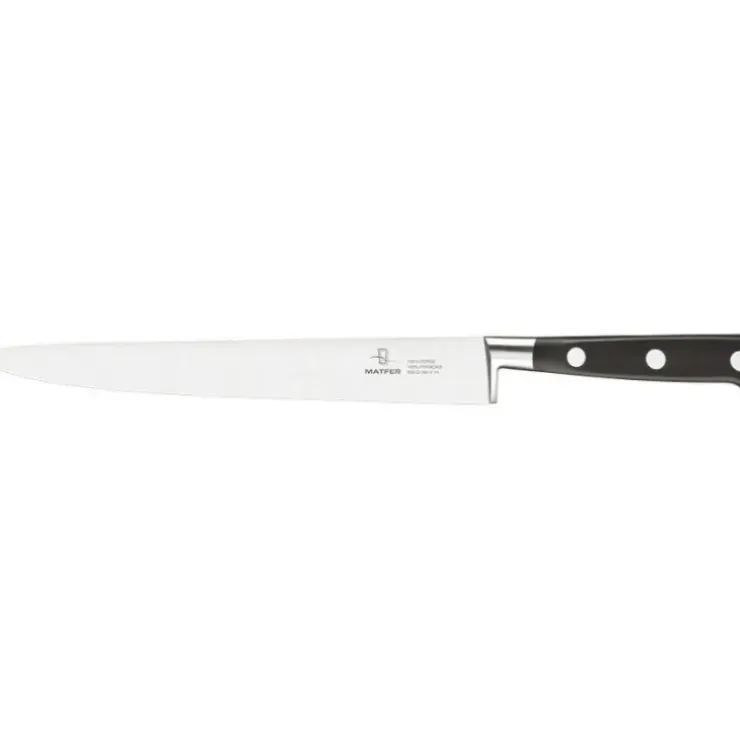 Cerf Dellier Tradition couteau tranchelard forgé monobloc inox 25 cm