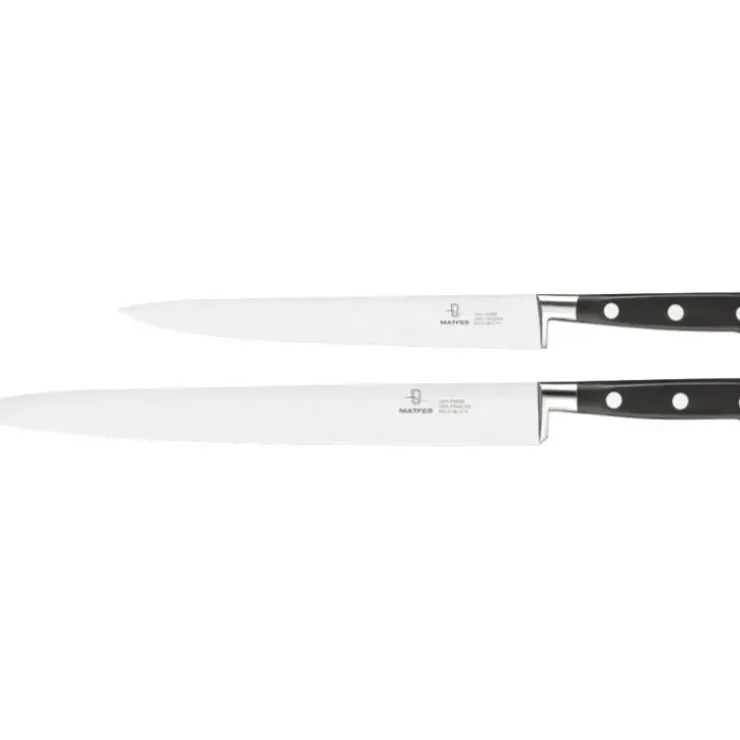 Cerf Dellier Tradition couteau tranchelard forgé monobloc inox 25 cm
