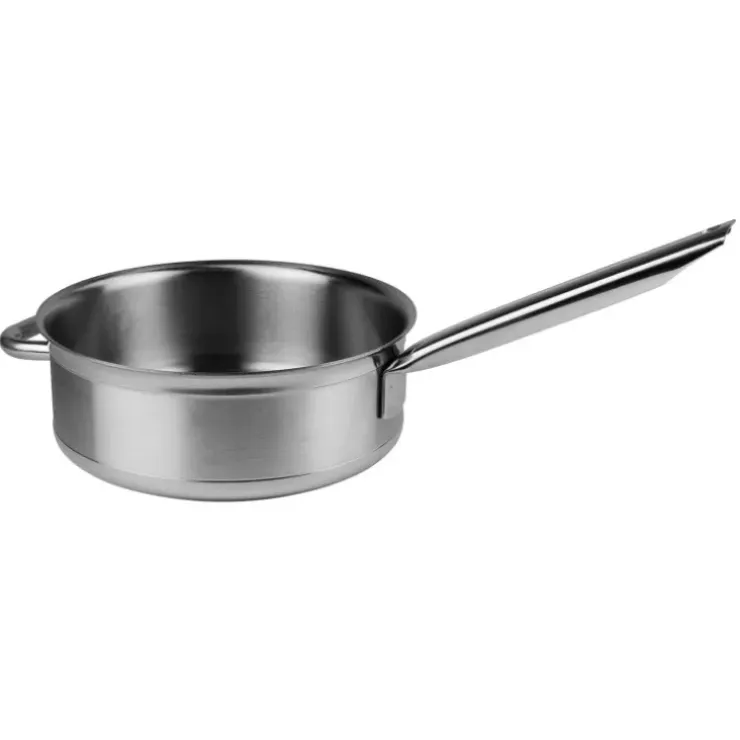 Cerf Dellier Tradition inox sauteuse 28 cm avec anse face à la queue