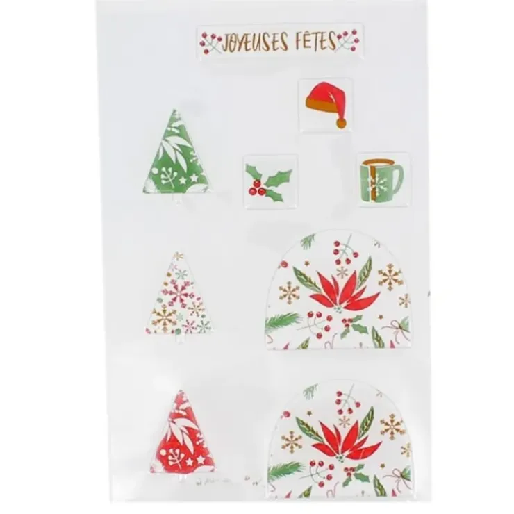 Cerf Dellier Transfert chocolat thème Noël classique