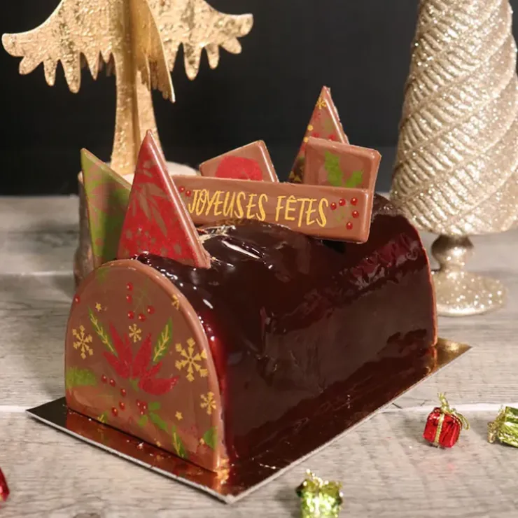 Cerf Dellier Transfert chocolat thème Noël classique