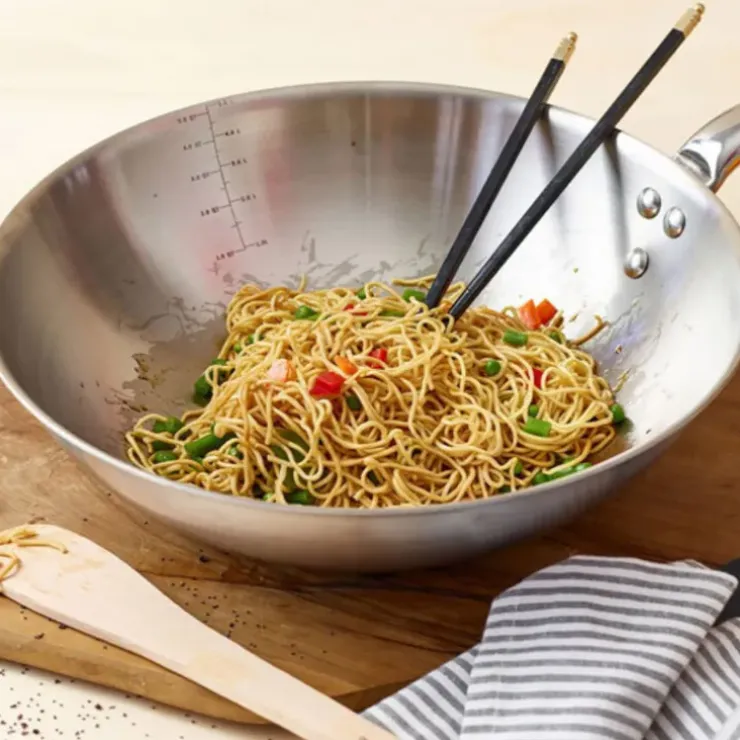 Cerf Dellier Wok ALCHIMY 32 cm de Buyer Discount
